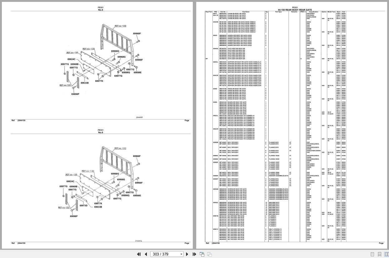 Mitsubishi Fuso Truck FE331 Spare Parts Catalog (2)