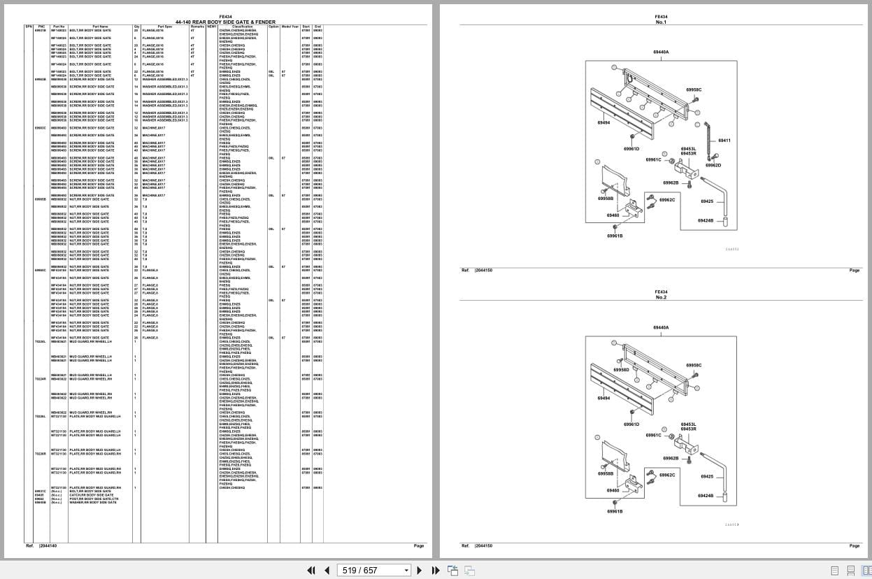 Mitsubishi Fuso Truck FE434 Spare Parts Catalog (2)