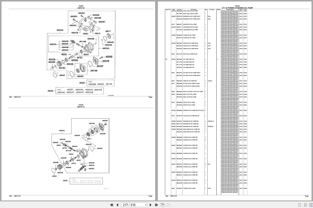 Mitsubishi Fuso Truck FE439 North America Spare Parts Catalog (2)