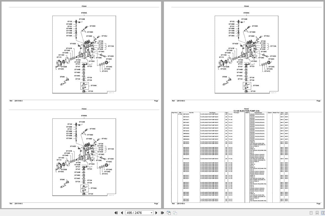Mitsubishi Fuso Truck FE444 Euro Spare Parts Catalog (2)