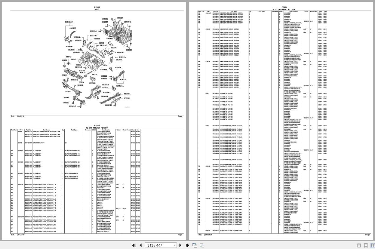 Mitsubishi Fuso Truck FE444 Spare Parts Catalog (2)