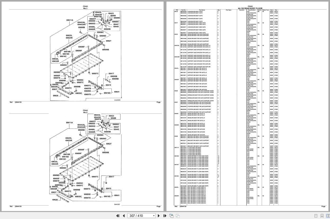 Mitsubishi Fuso Truck FE445 Spare Parts Catalog (2)