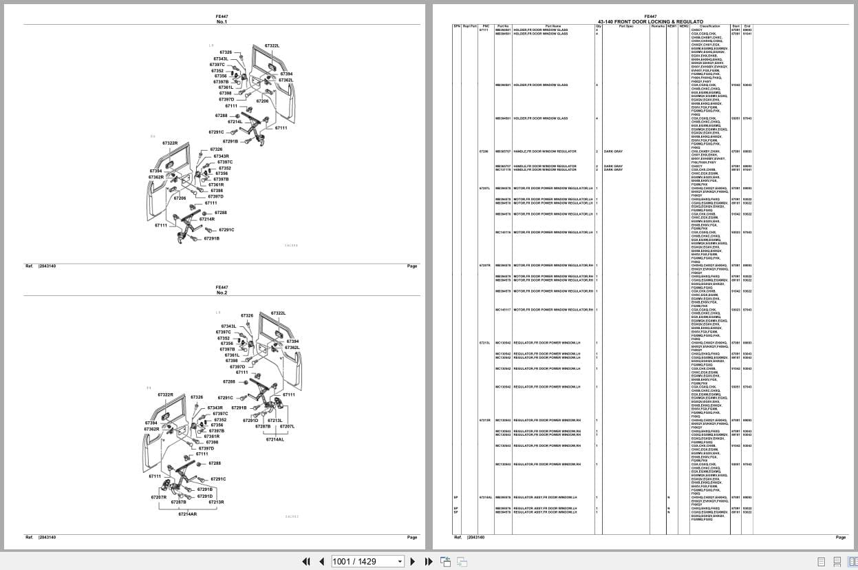Mitsubishi Fuso Truck FE447 Spare Parts Catalog (2)