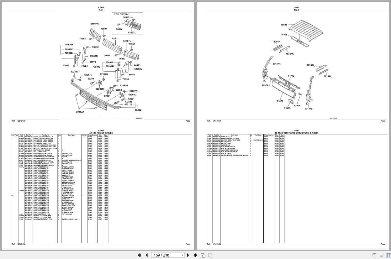 Mitsubishi Fuso Truck FE465 Spare Parts Catalog (2)