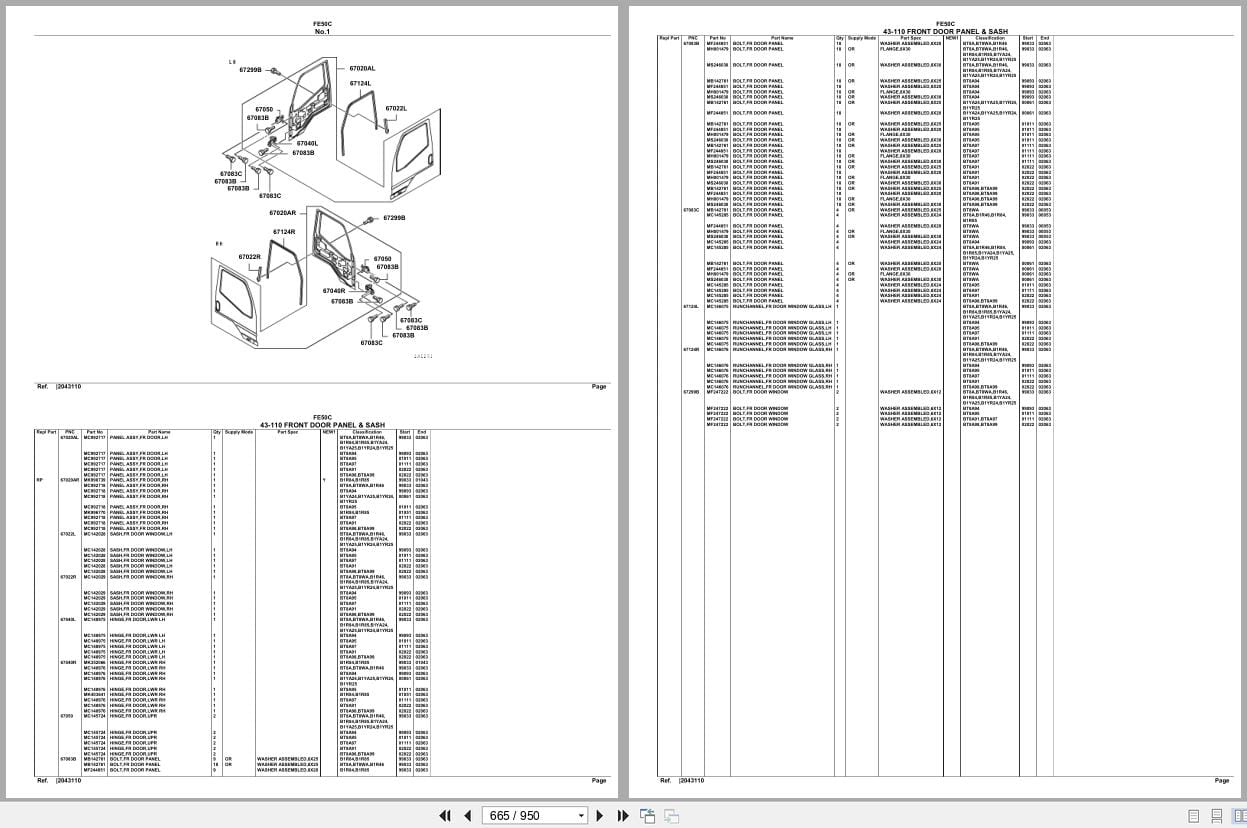 Mitsubishi Fuso Truck FE50C Spare Parts Catalog (2)