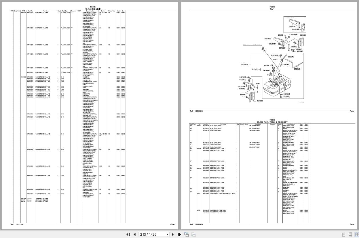 Mitsubishi Fuso Truck FE50E Spare Parts Catalog (2)