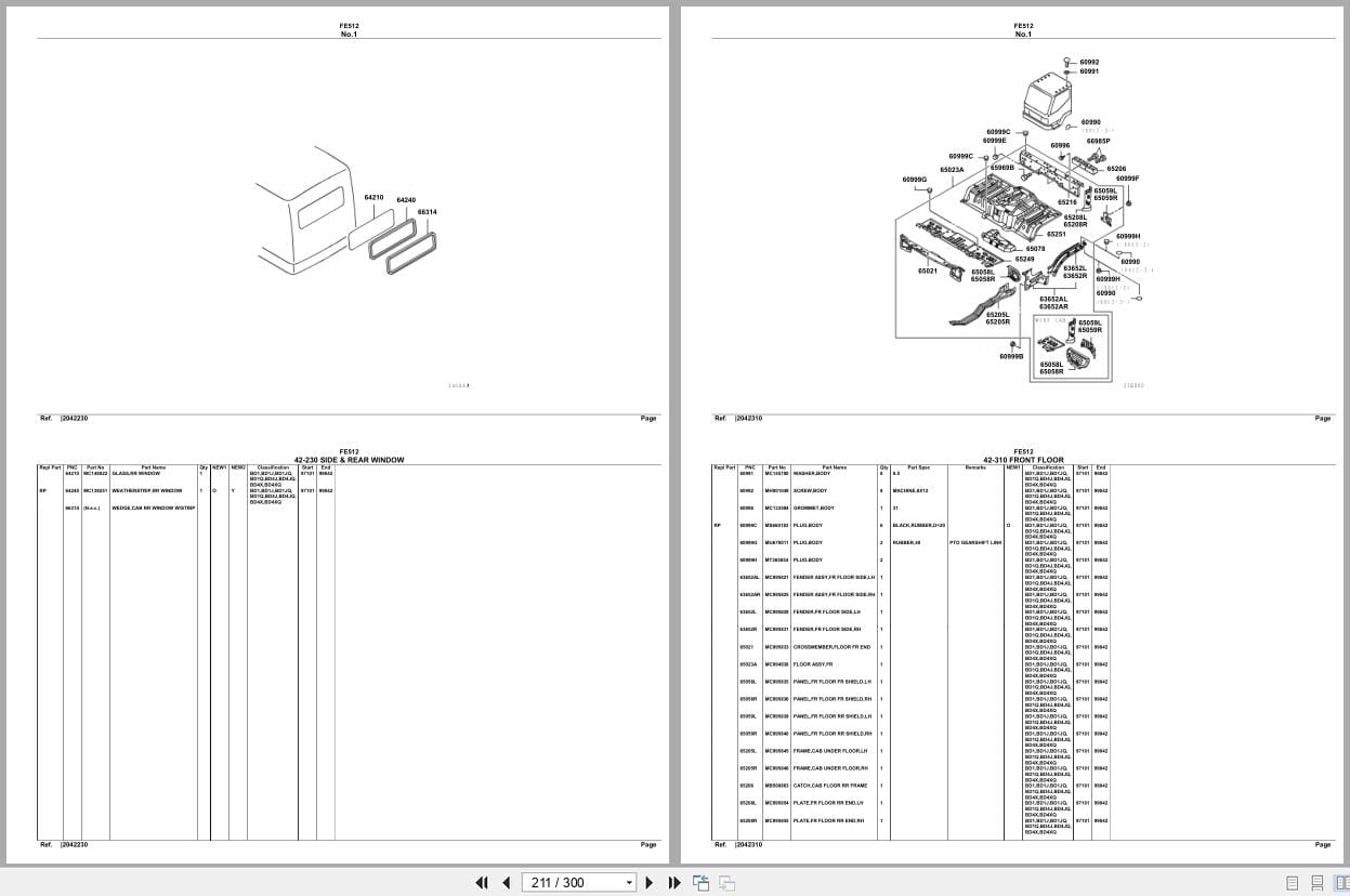 Mitsubishi Fuso Truck FE512 Spare Parts Catalog (2)