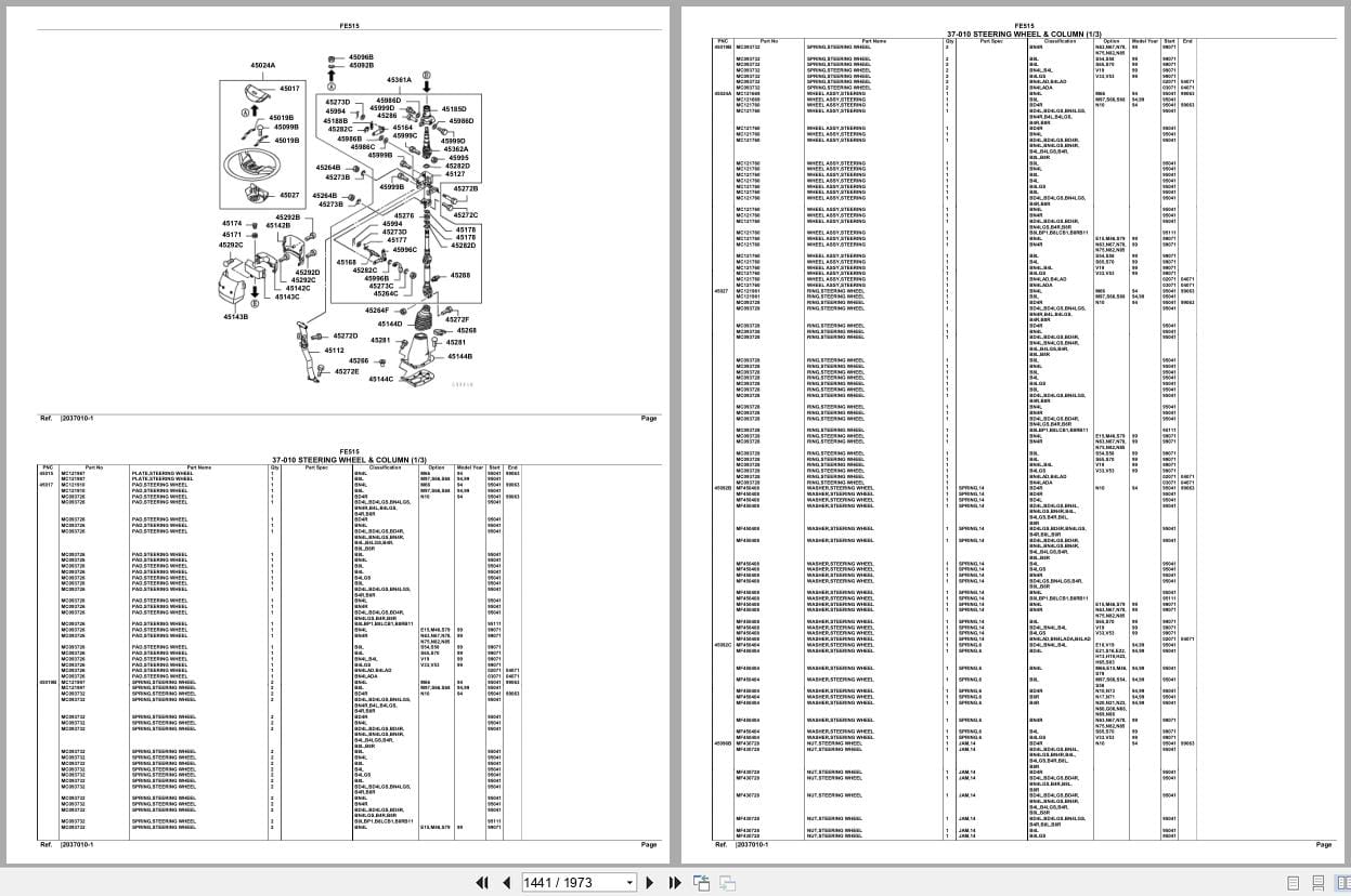 Mitsubishi Fuso Truck FE515 GXP Spare Parts Catalog (2)