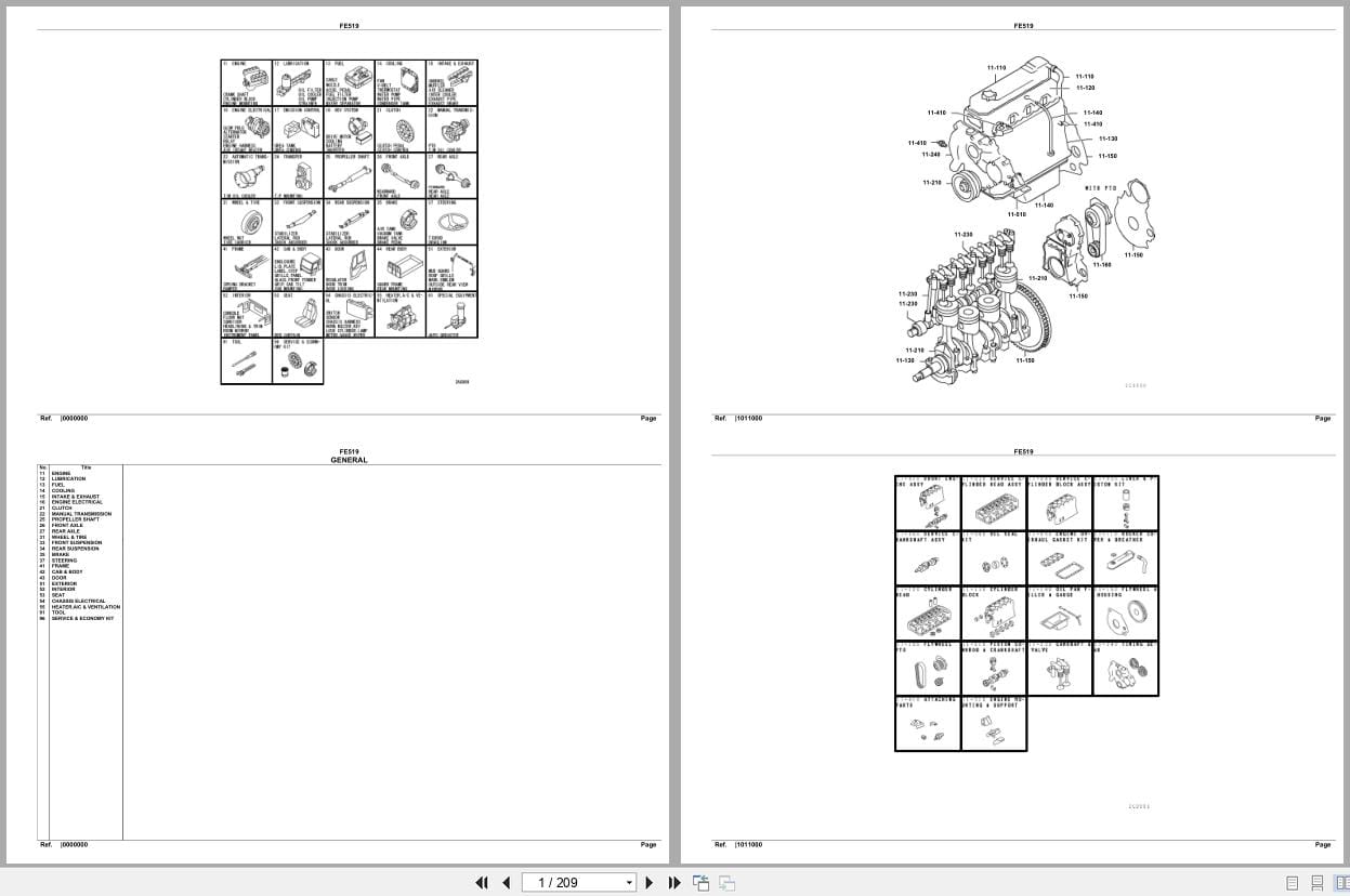 Mitsubishi Fuso Truck FE519 Euro Spare Parts Catalog (1)