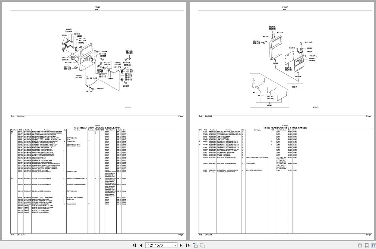 Mitsubishi Fuso Truck FE527 Spare Parts Catalog (2)