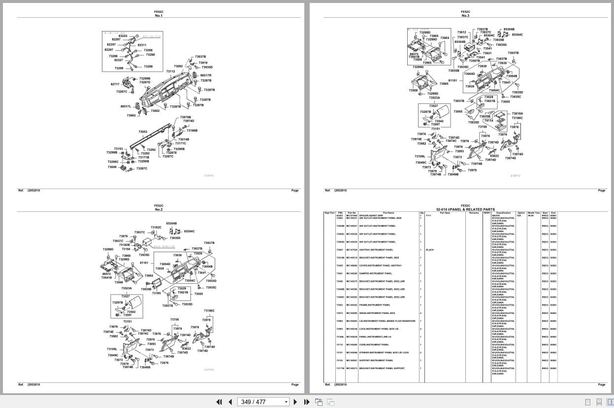 Mitsubishi Fuso Truck FE52C Spare Parts Catalog (2)