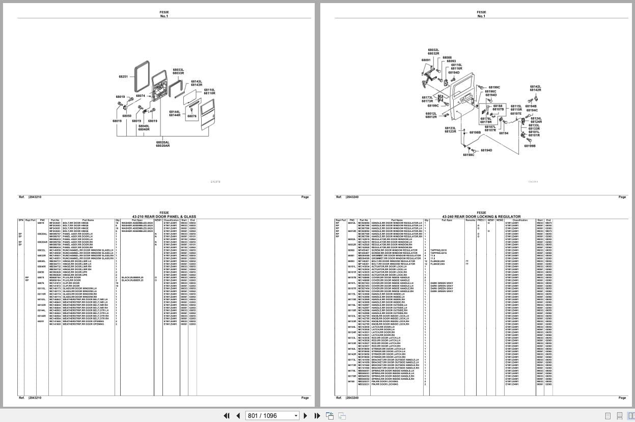 Mitsubishi Fuso Truck FE52E Spare Parts Catalog (2)