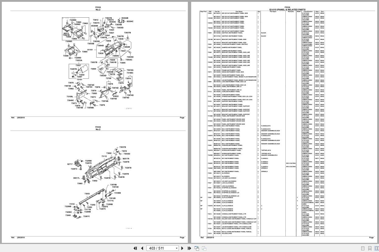 Mitsubishi Fuso Truck FE536 Spare Parts Catalog (2)