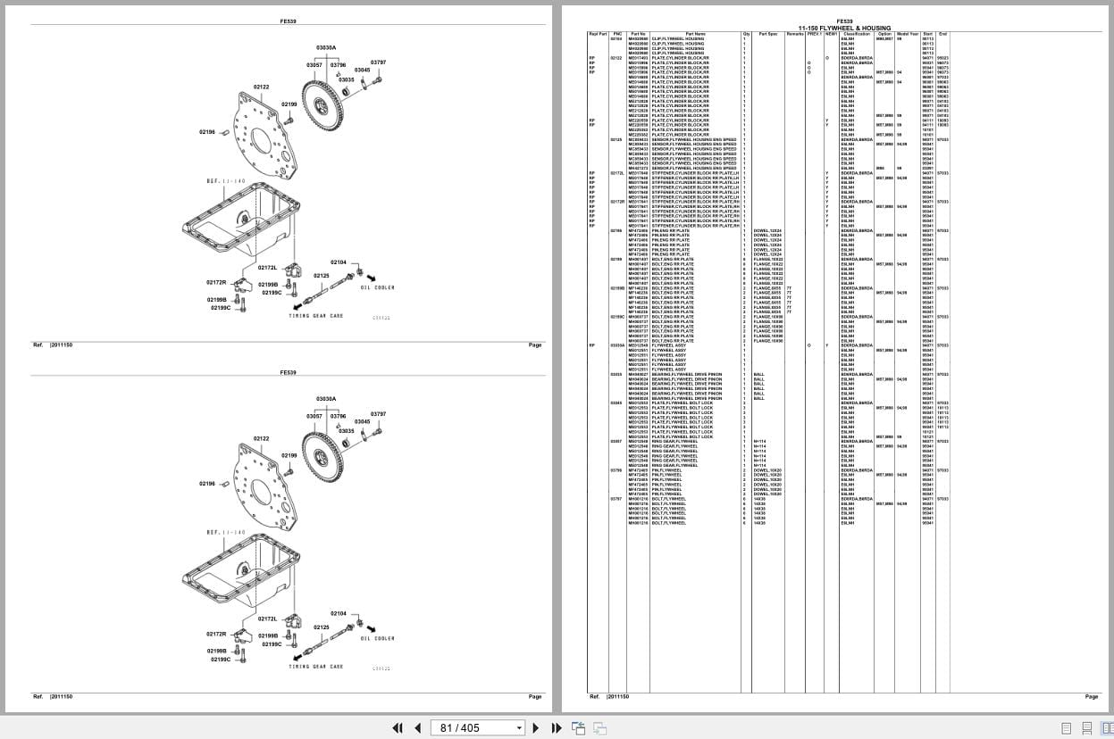 Mitsubishi Fuso Truck FE539 GXP Spare Parts Catalog (2)