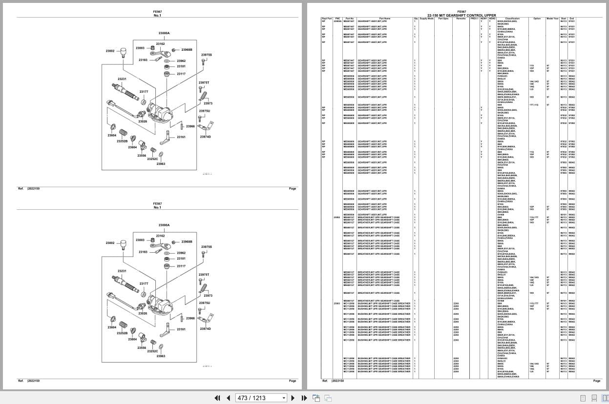 Mitsubishi Fuso Truck FE567 Spare Parts Catalog (2)