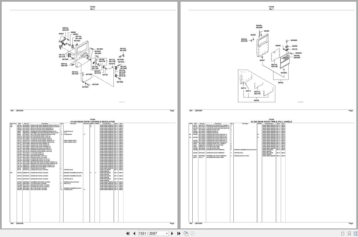 Mitsubishi Fuso Truck FE568 Spare Parts Catalog (2)