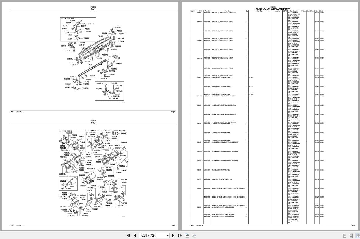 Mitsubishi Fuso Truck FE62E Spare Parts Catalog (2)
