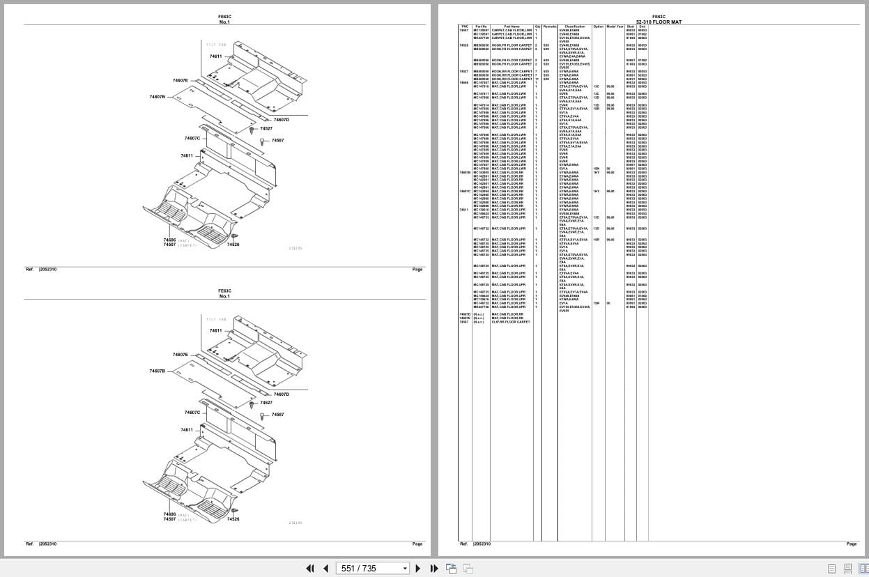 Mitsubishi Fuso Truck FE63C Spare Parts Catalog (2)