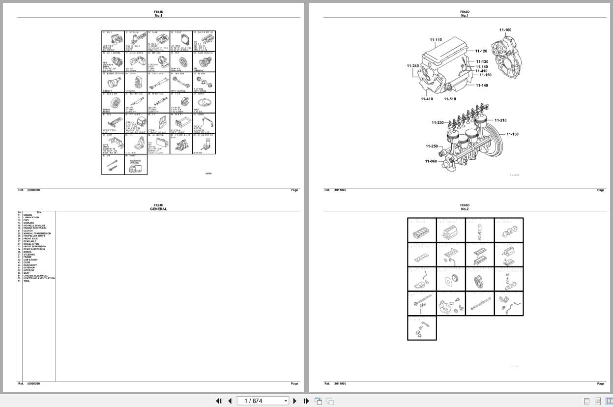 Mitsubishi Fuso Truck FE63D Spare Parts Catalog (1)