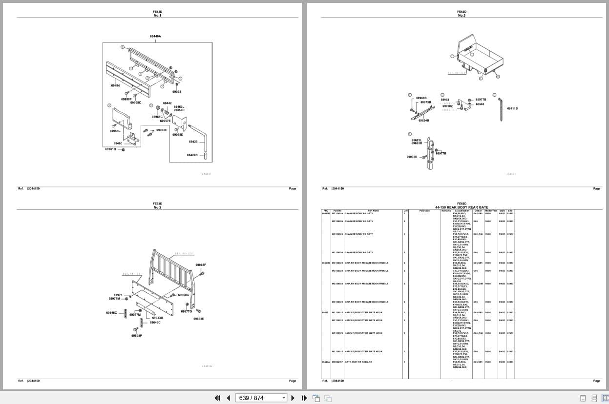Mitsubishi Fuso Truck FE63D Spare Parts Catalog (2)