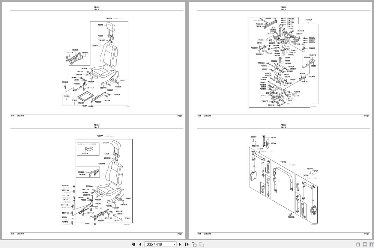 Mitsubishi Fuso Truck FE652 Spare Parts Catalog (2)