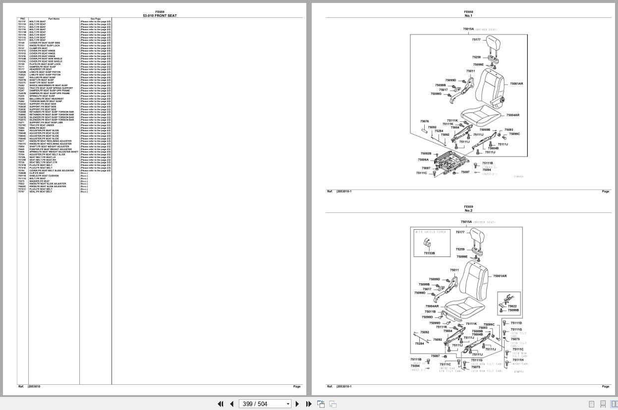 Mitsubishi Fuso Truck FE659 Spare Parts Catalog (2)