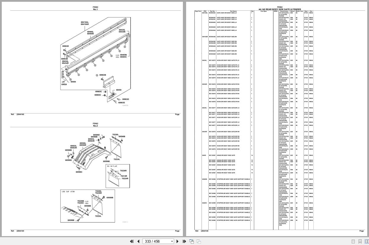 Mitsubishi Fuso Truck FE662 Spare Parts Catalog (2)