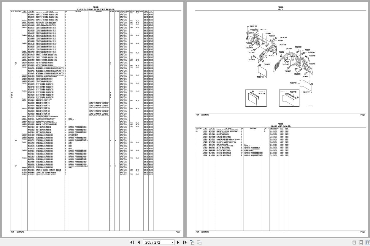 Mitsubishi Fuso Truck FE69E Spare Parts Catalog (2)