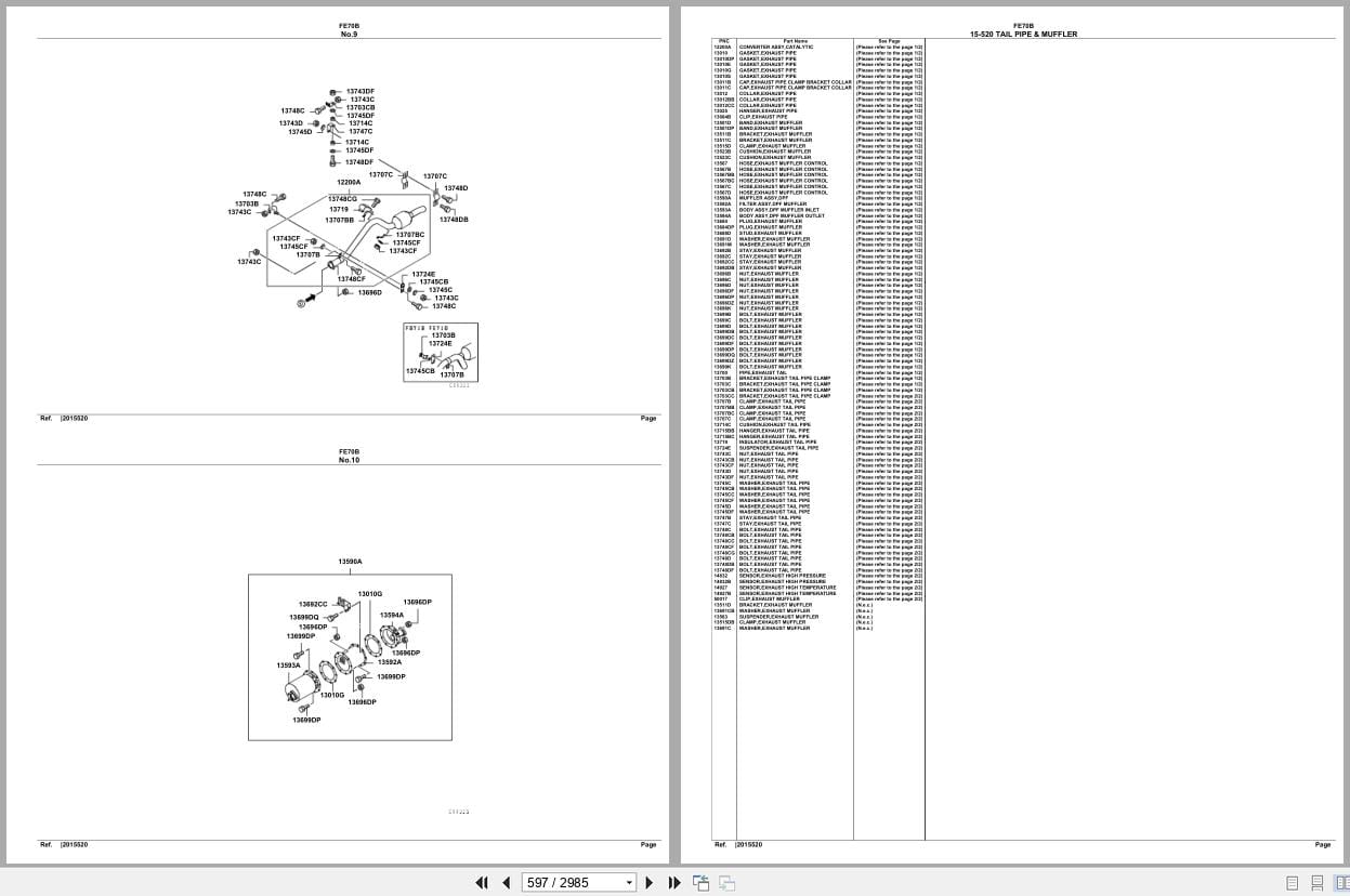 Mitsubishi Fuso Truck FE70B Spare Parts Catalog (2)