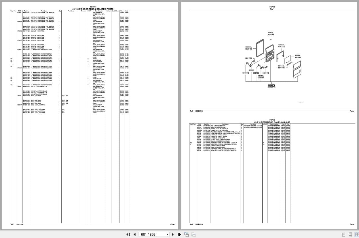Mitsubishi Fuso Truck FE70C Spare Parts Catalog (2)