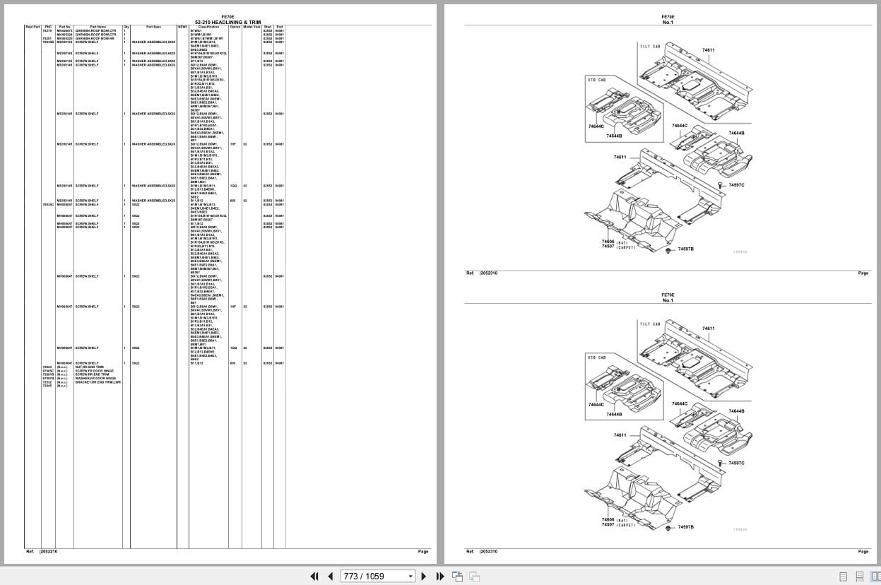 Mitsubishi Fuso Truck FE70E Spare Parts Catalog (2)