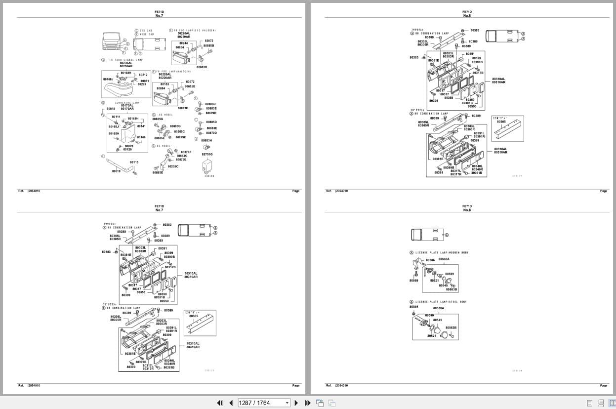 Mitsubishi Fuso Truck FE71D Spare Parts Catalog (2)