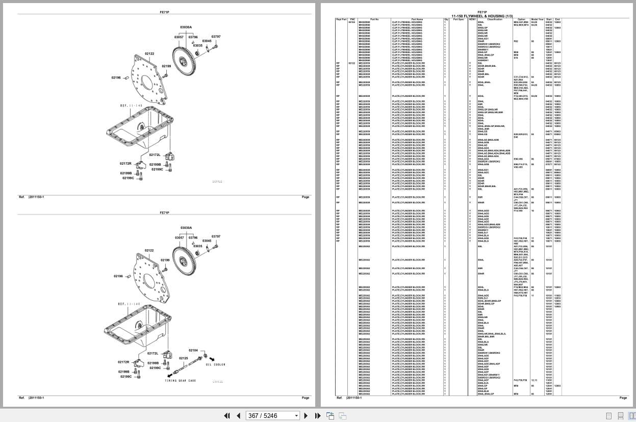 Mitsubishi Fuso Truck FE71P GXP Spare Parts Catalog (2)