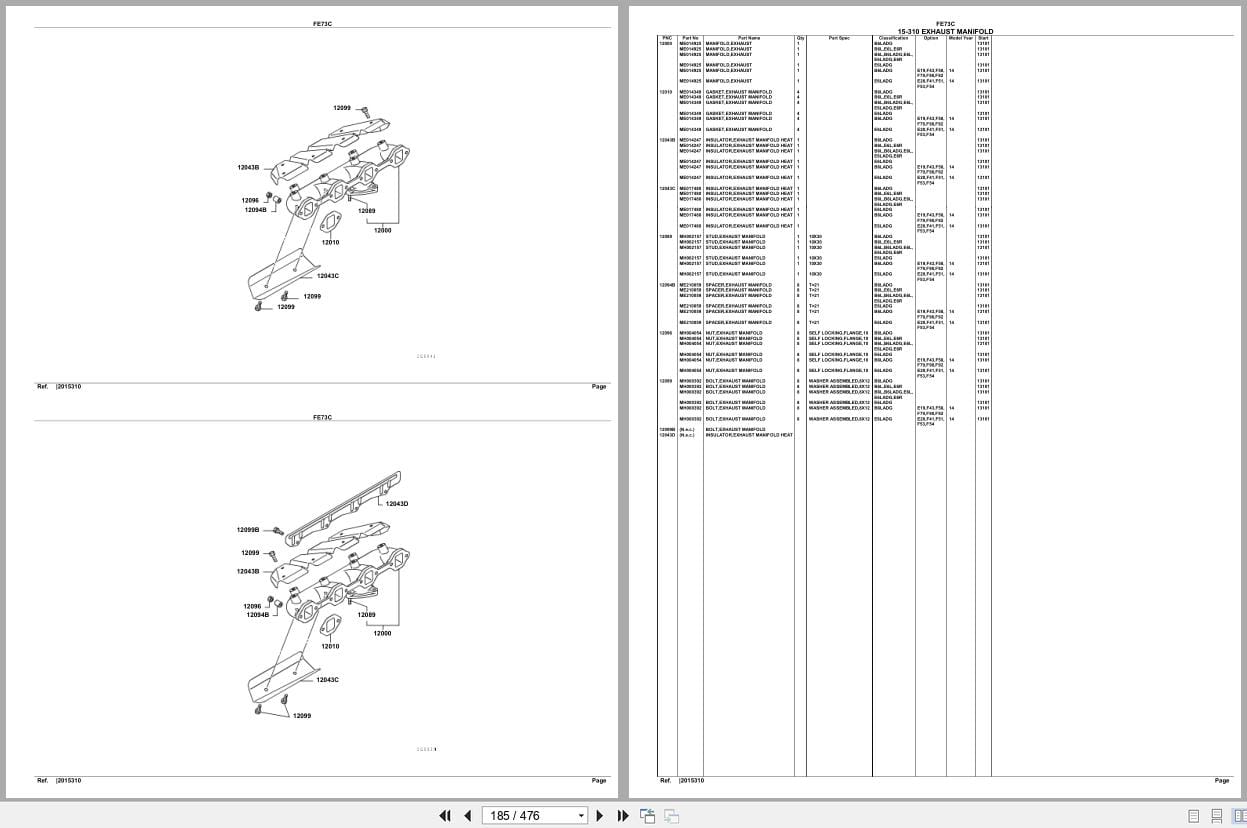 Mitsubishi Fuso Truck FE73C GXP Spare Parts Catalog (2)