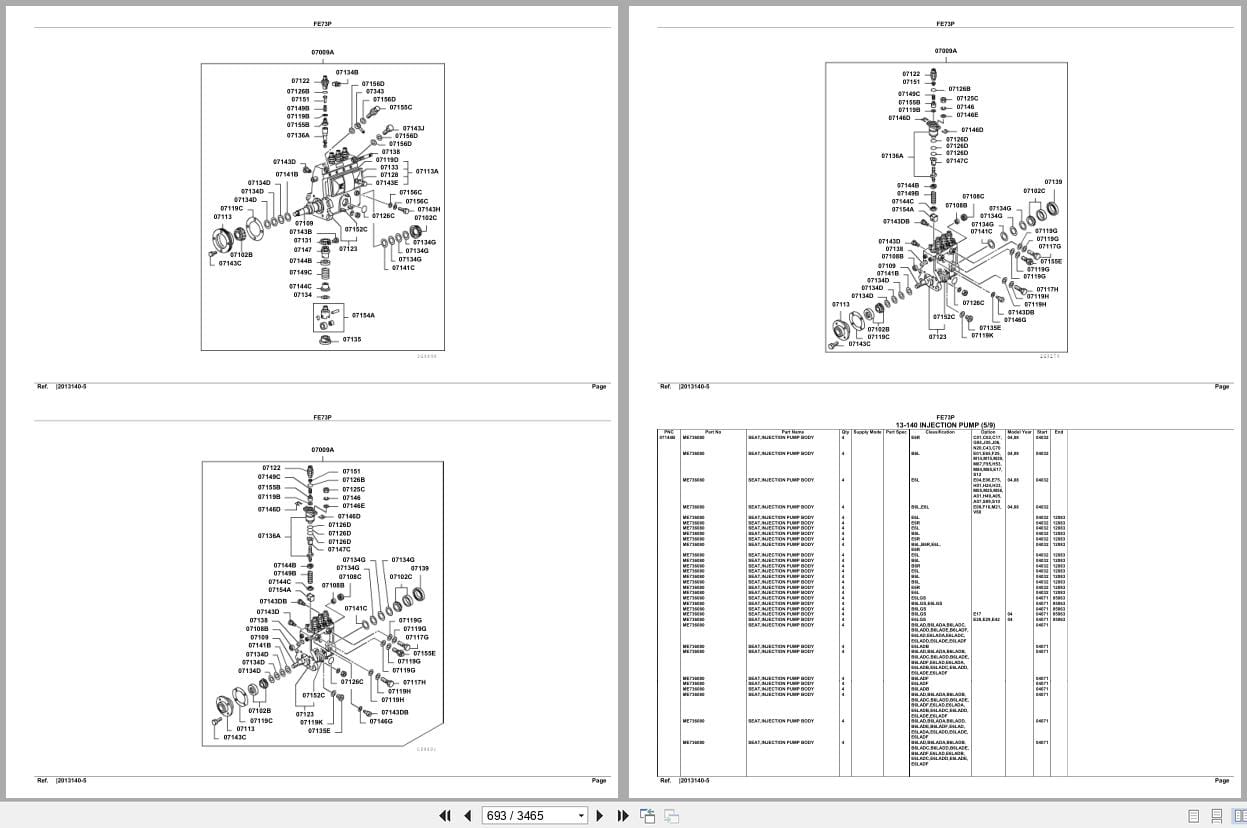 Mitsubishi Fuso Truck FE73P GXP Spare Parts Catalog (2)