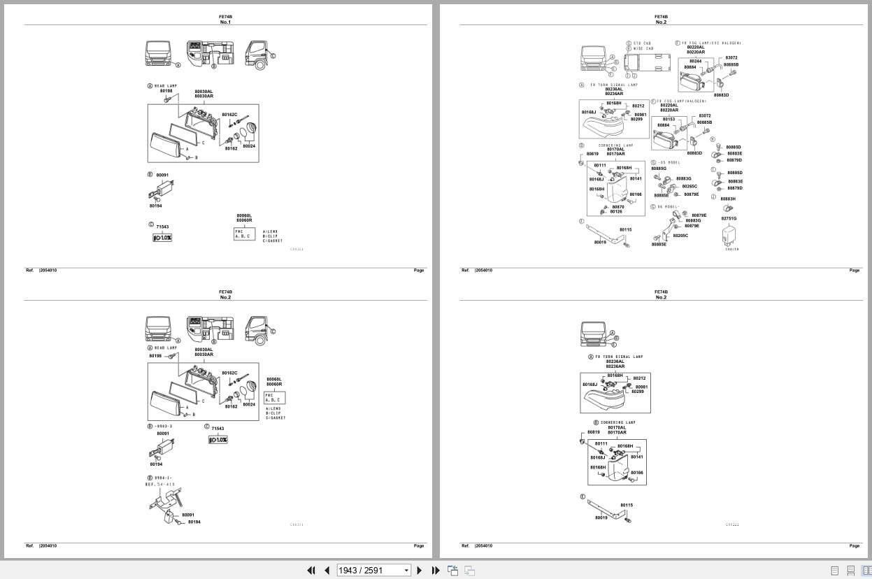 Mitsubishi Fuso Truck FE74B Spare Parts Catalog (2)