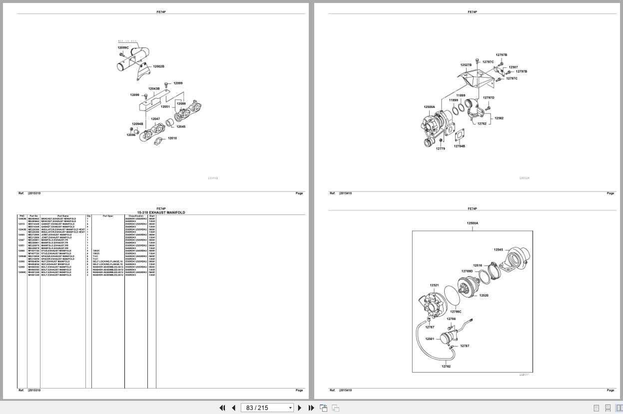 Mitsubishi Fuso Truck FE74P GXP Spare Parts Catalog (2)