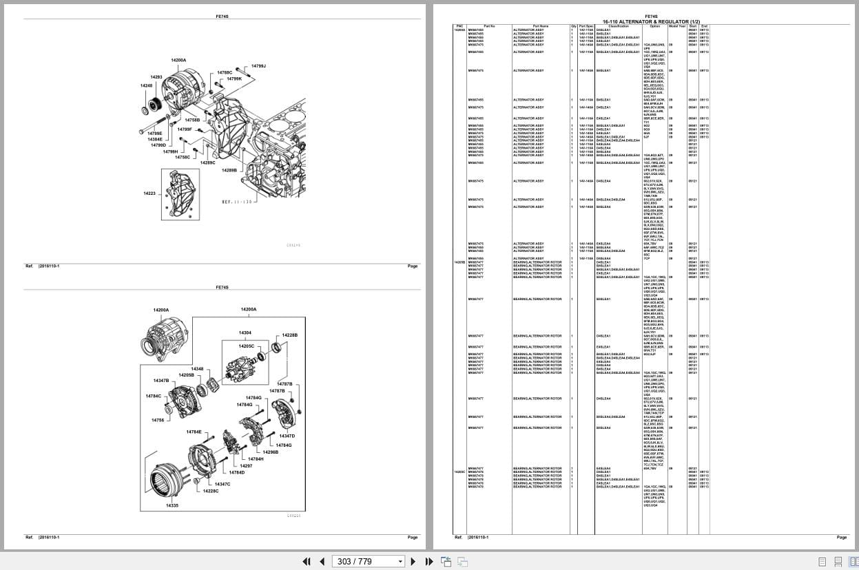 Mitsubishi Fuso Truck FE74S Euro Spare Parts Catalog (2)