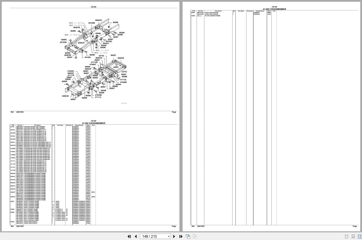 Mitsubishi Fuso Truck FE75P GXP Spare Parts Catalog (2)