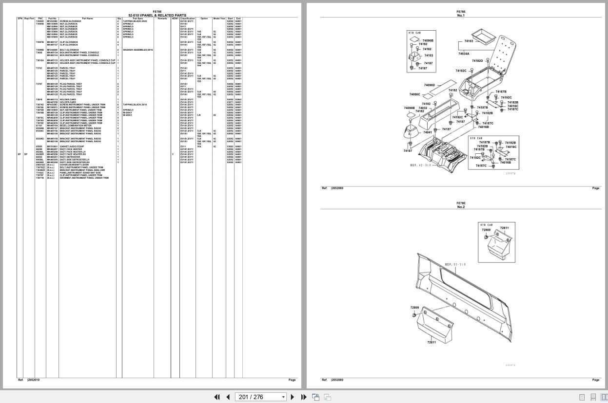 Mitsubishi Fuso Truck FE78E Spare Parts Catalog (2)