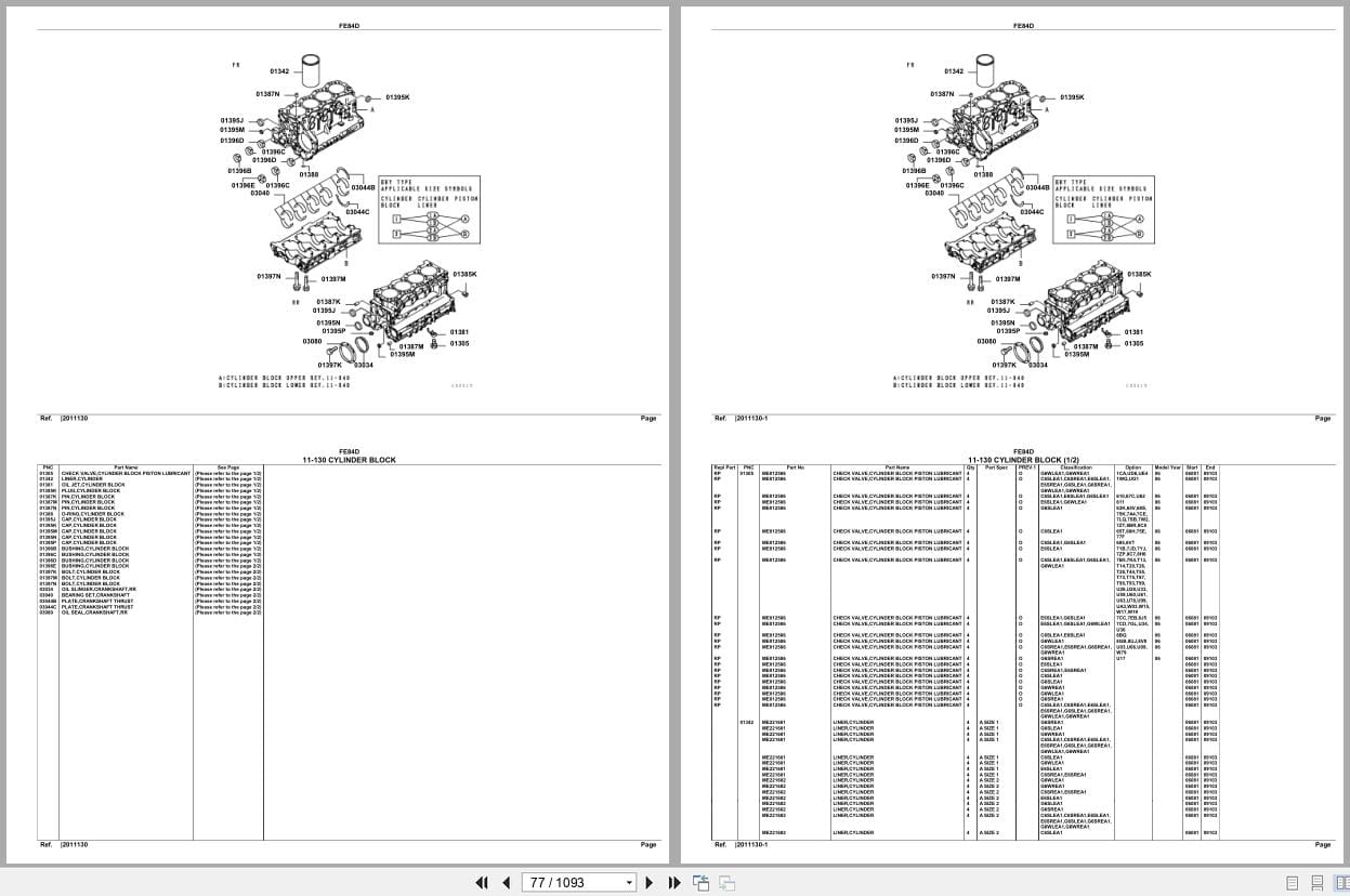 Mitsubishi Fuso Truck FE84D Euro Spare Parts Catalog (2)