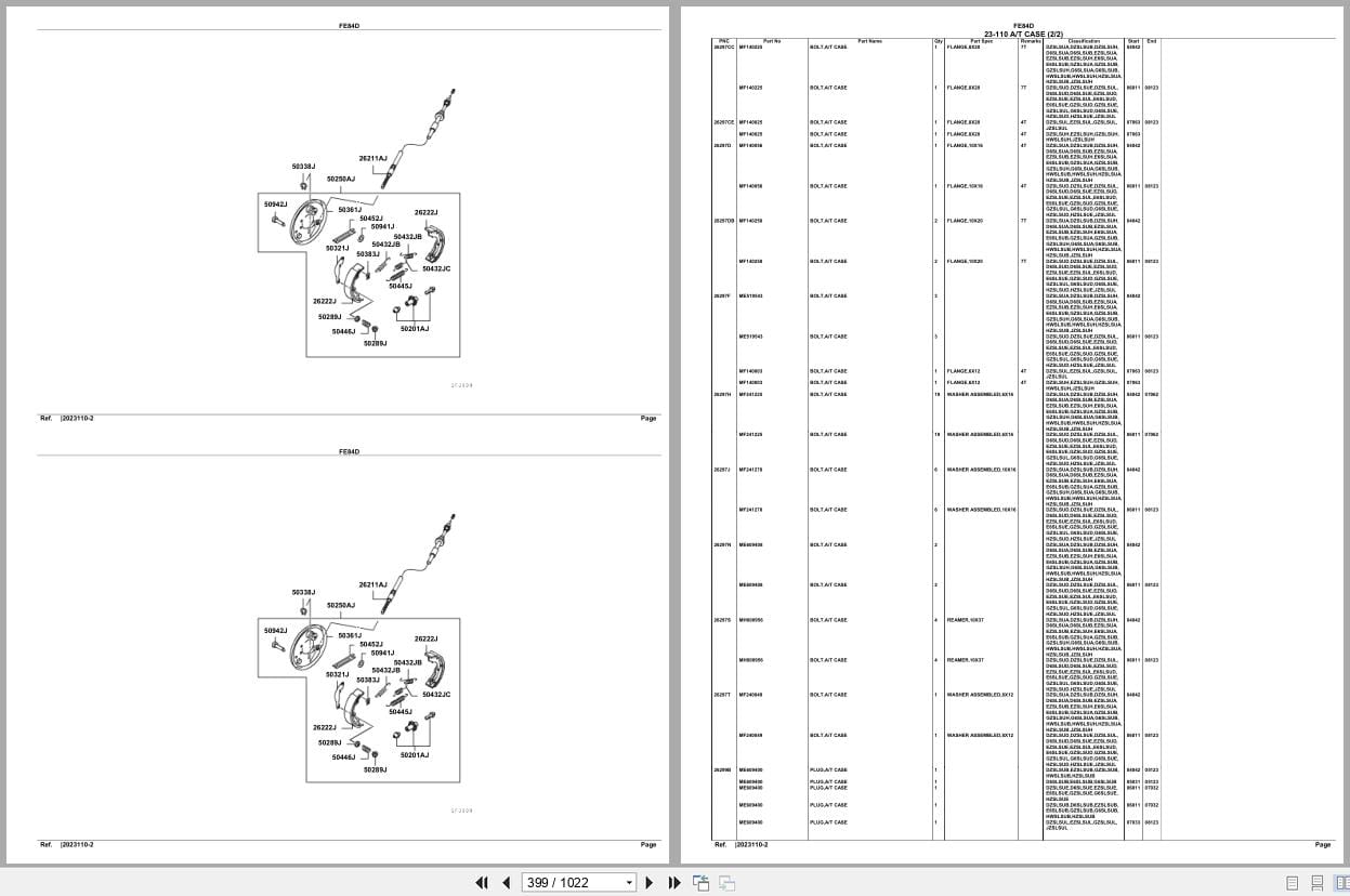 Mitsubishi Fuso Truck FE84D North America Spare Parts Catalog (2)