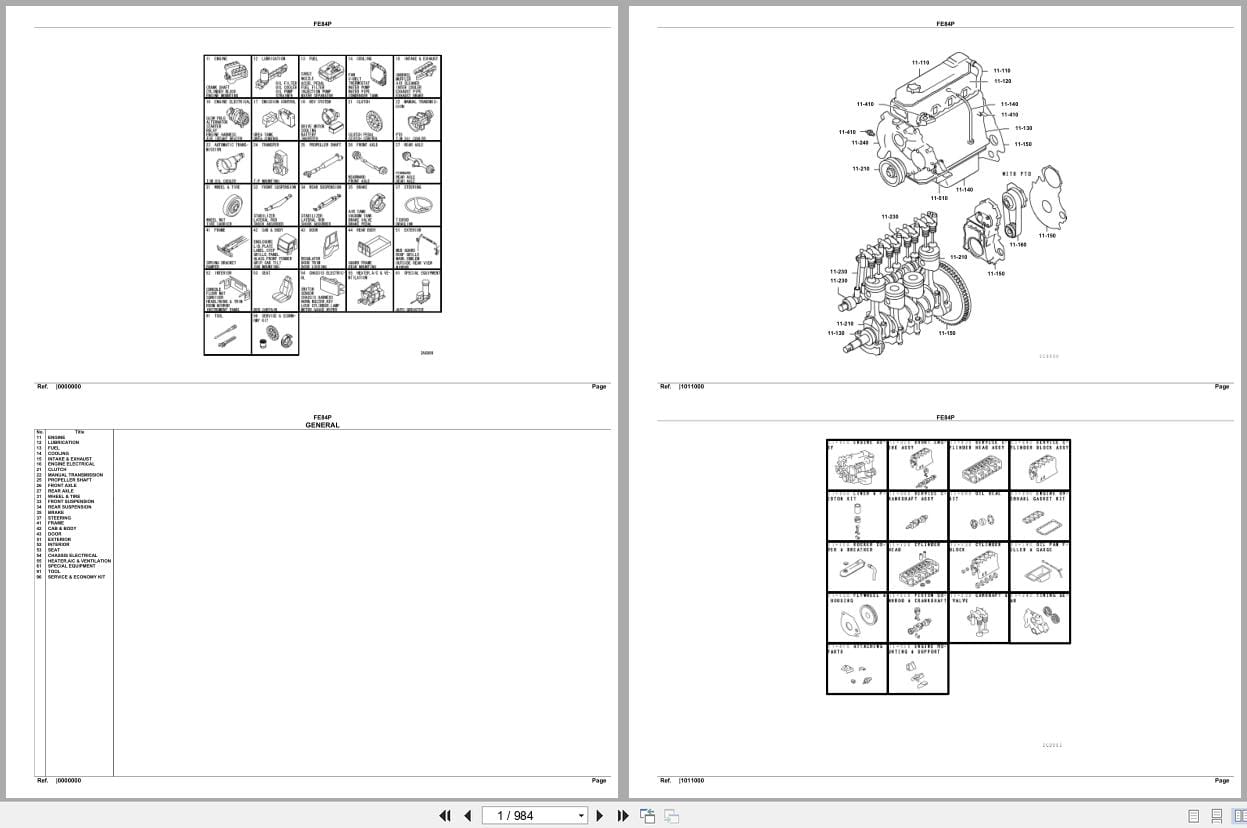 Mitsubishi Fuso Truck FE84P Euro Spare Parts Catalog (1)