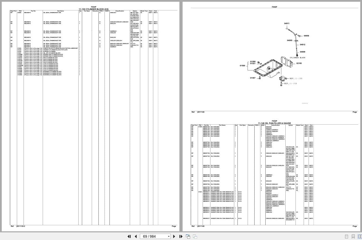 Mitsubishi Fuso Truck FE84P Euro Spare Parts Catalog (2)