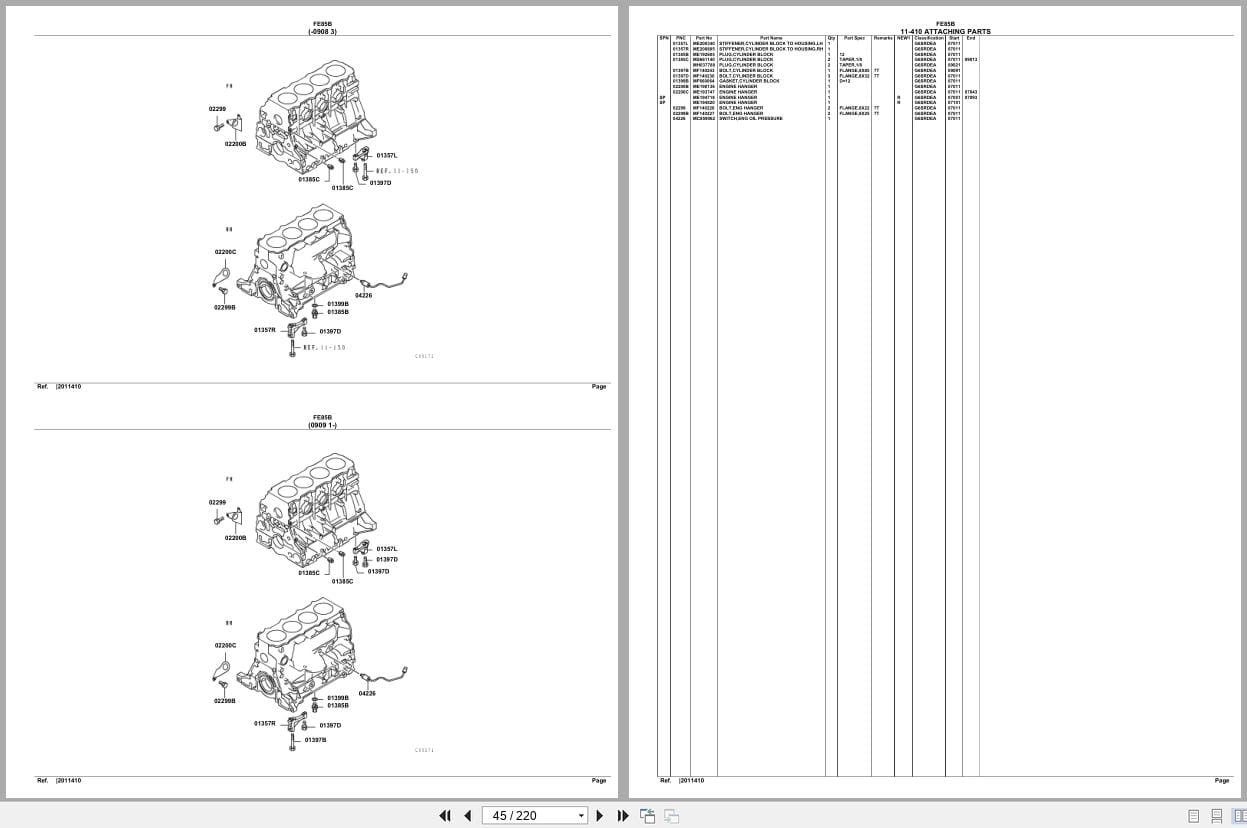 Mitsubishi Fuso Truck FE85B GXP Spare Parts Catalog (2)
