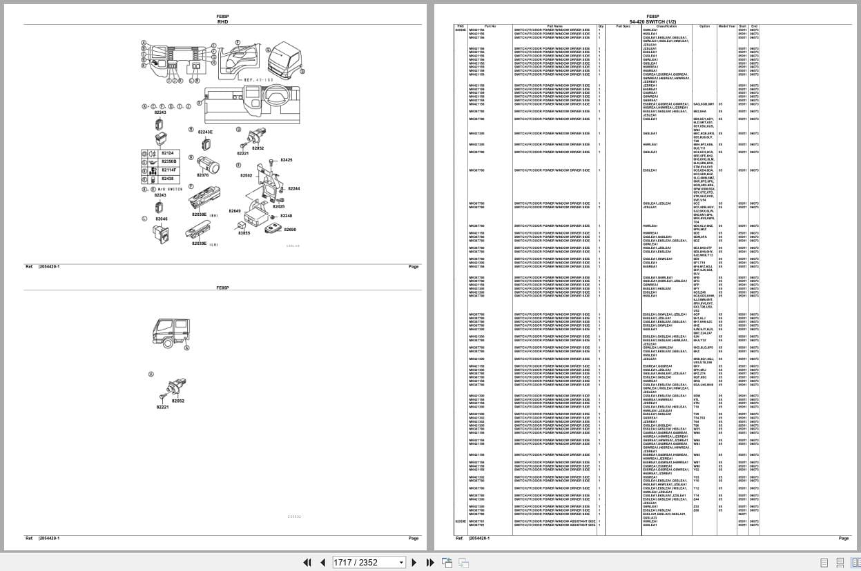 Mitsubishi Fuso Truck FE85P Euro Spare Parts Catalog (2)