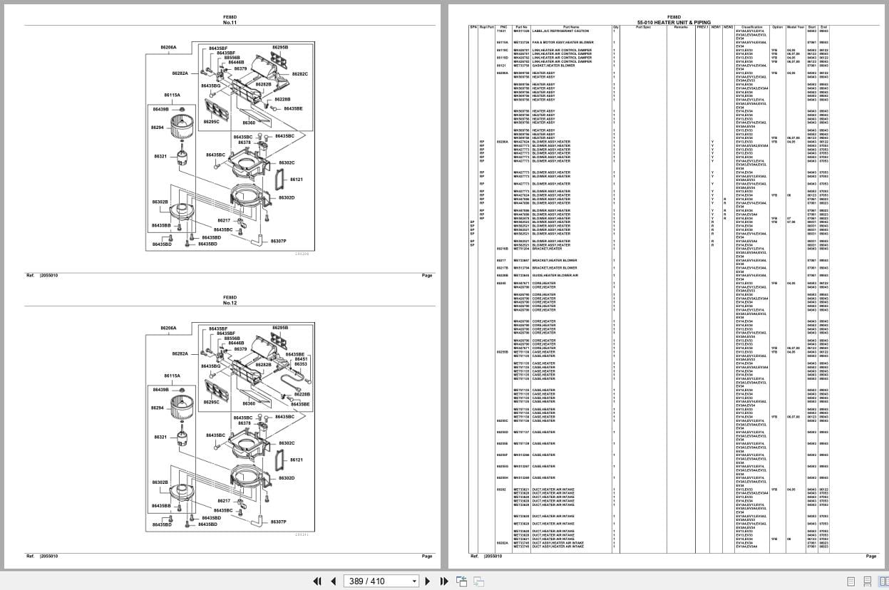 Mitsubishi Fuso Truck FE88D Spare Parts Catalog (2)