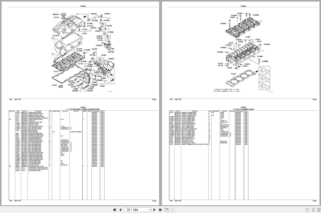 Mitsubishi Fuso Truck FE8BD GXP Spare Parts Catalog (2)