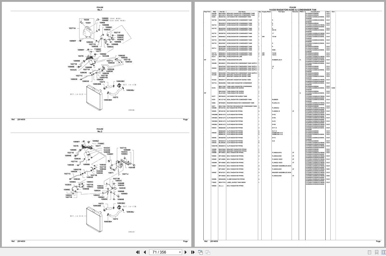 Mitsubishi Fuso Truck FEA2W Spare Parts Catalog (2)