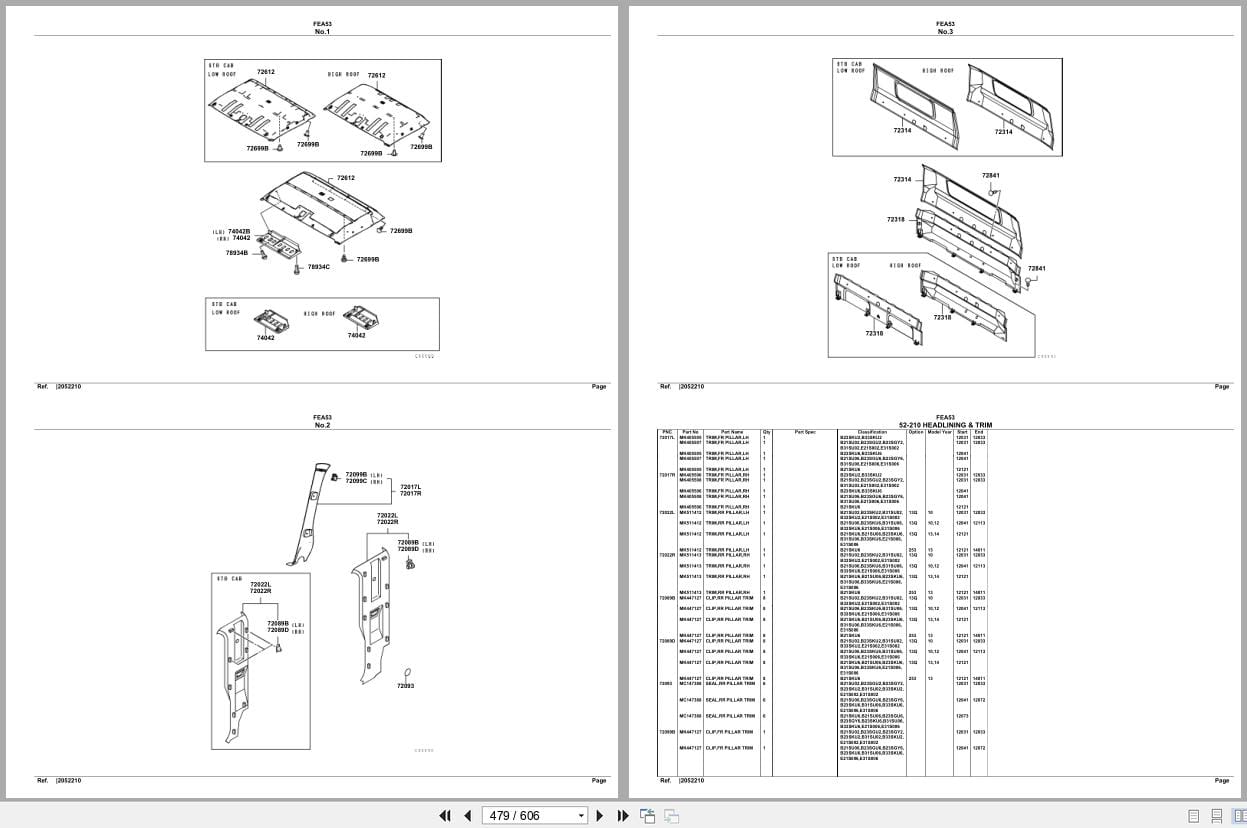 Mitsubishi Fuso Truck FEA53 Spare Parts Catalog (2)
